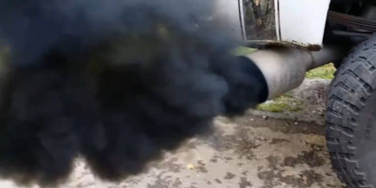 Black Smoke Coming Out of the Exhaust System